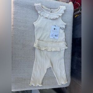 Cream Ruffled Kids Bottoms #102
